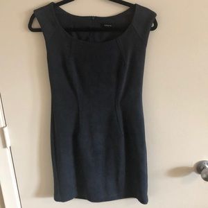 DREW Navy Suede Cocktail Dress